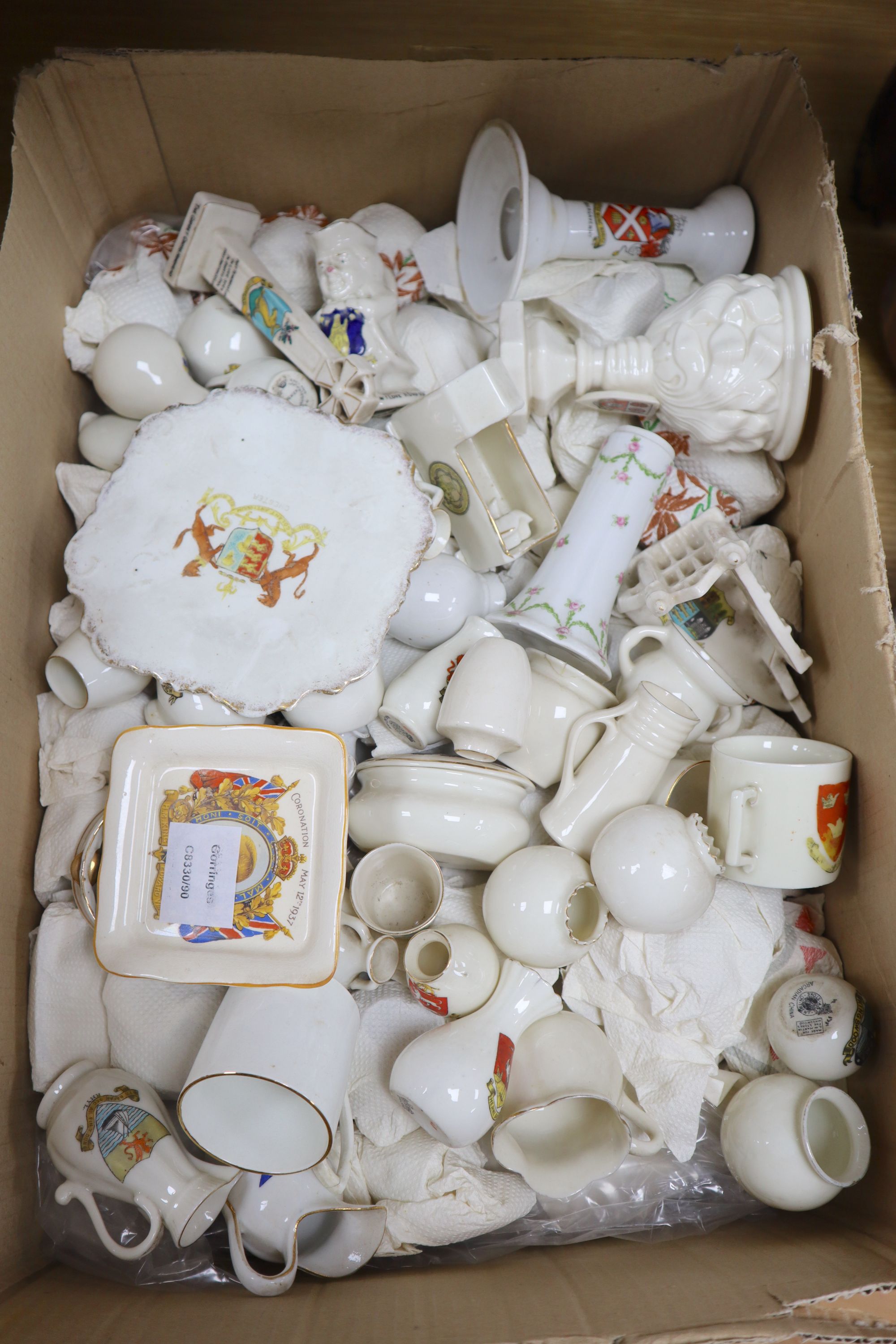 A collection of Goss and crested china
